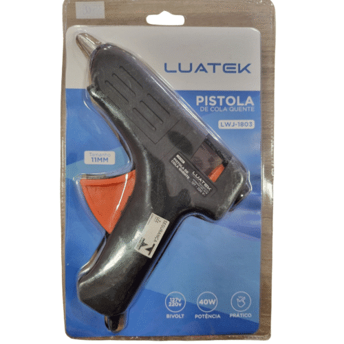 Pistola de Cola Quente Tamanho 11mm LUATEK LWJ-1803 40W Bivolt Acompanha 1 Bastão