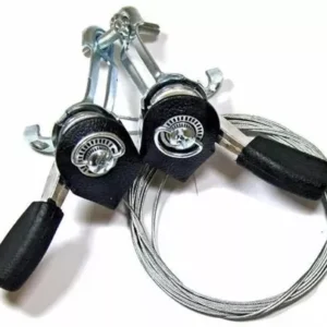 Par de Alavancas de Câmbio WG SPORTS 18V Alumínio com Cabos e Conduíte para Bicicleta