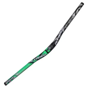 Alfameq Enduro Guidão Bike Alfameq Alumínio 31.8mm 720mm Preto Com Verde