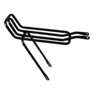 Garupa Bagageiro Rabetão Tubão Articulado MTB Aço Aro 24 26 Preto Prata