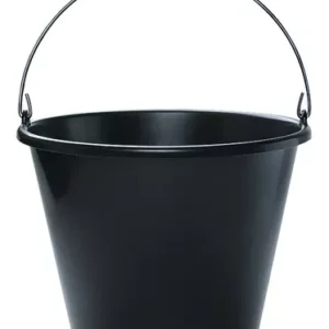 Balde Especial P/ Obras Plástico Reforçado Cavidade Para Mão Com Alça Metálica 12 Litros