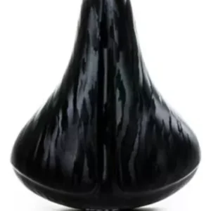 Banco Selim Preto Pu Barra Kf-315 Mola Com carrinho