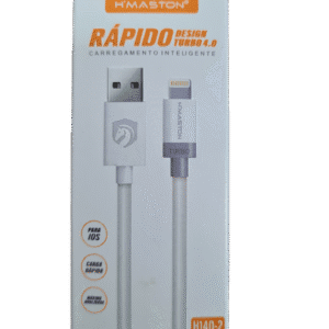 Cabo Carregador Iphone Lightning TURBO 4.0 H'MASTON H140-2 cabo 1,0M