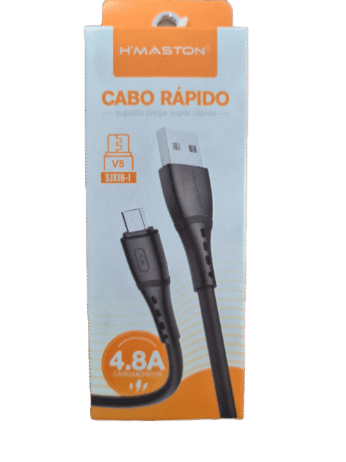 Cabo Carregador Micro USB Rápido 4.8A carga e dados H'MASTON SJX16-1
