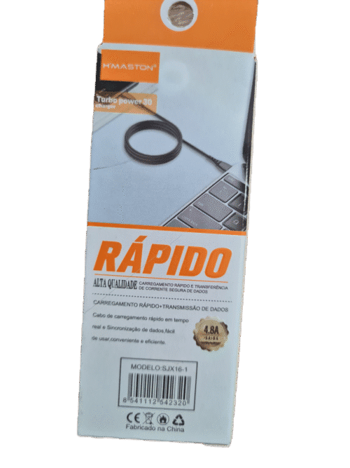 Cabo Carregador Micro USB Rápido 4.8A carga e dados H'MASTON SJX16-1 - Imagem 2