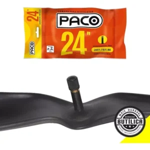Camara De Ar PACO Bicicleta Bike Aro 24 Valvula Americana Grossa
