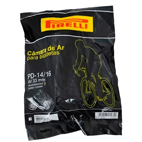 Câmara De Ar Pirelli Pd-14/16 Válvula Schrader 33mm aro 14-16 bike bicicleta - Imagem 2