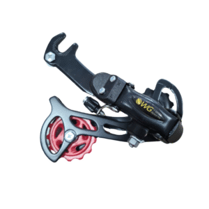 Cambio Traseiro Mega Range Com Gancheira Preto/Cromado WG SPORTS 7V