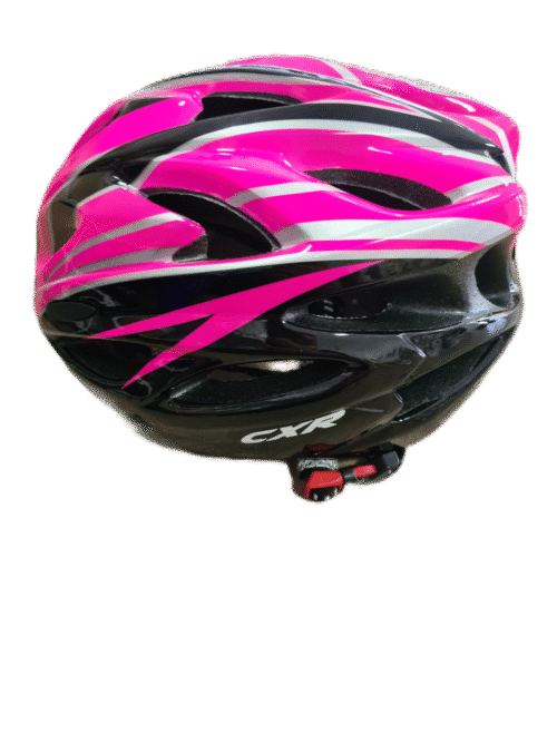 Capacete Ciclismo INMOULD CXR Rosa G c/ Viseira Pisca LED