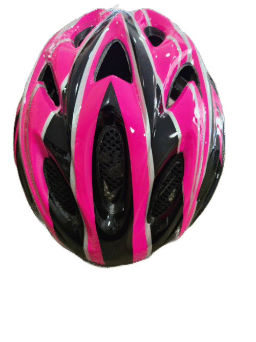 Capacete Ciclismo INMOULD CXR Rosa G c/ Viseira Pisca LED - Imagem 2