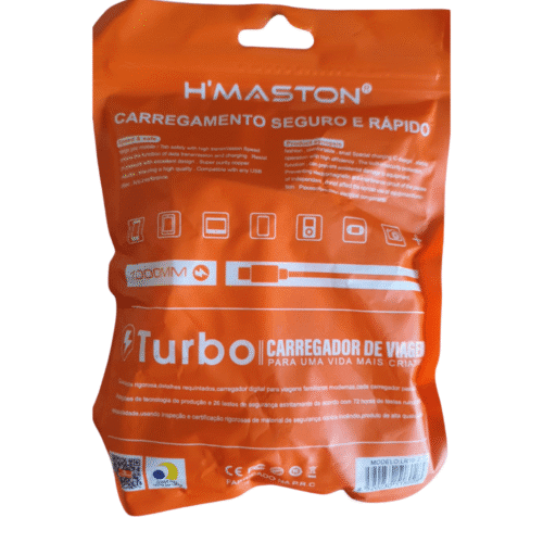 Carregador Iphone H'Maston LR18-2/LIGHTNING 15W - Carregador Rápido - Imagem 2
