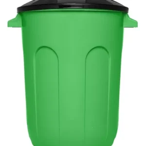 Cesto Fechado 30L de Plástico Com Tampa Verde - Jaguar