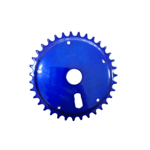 Coroa 35D Infantil de Aço Azul S/ marcha p/Bike Bicicleta p/ Monobloco-Zê