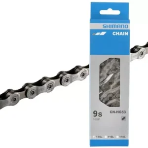 Corrente Fina SHIMANO INDEX Bike Bicicleta C/ Marcha 9v Cn-hg53 114 Elos 9 Velocidades