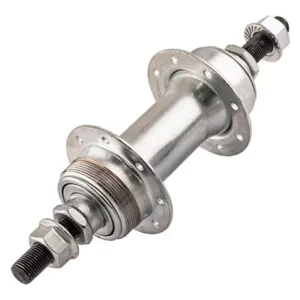 Cubo Traseiro Wg Sports Esferado Aço Cromado 16 furos Para Bike