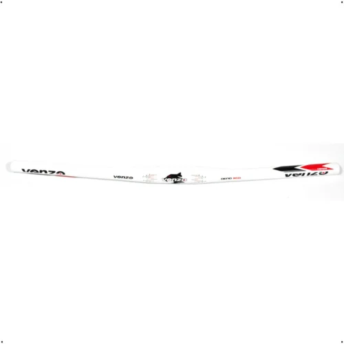 Guidão Bicicleta Venzo Deno Xco Alumínio 600mm 31.8 Branco/Preto