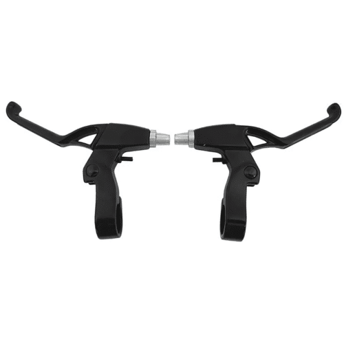 Par Maçaneta Bike De Freio V-brake Base Nylon e Manete Alumínio Preto Cabo N/ Incluso