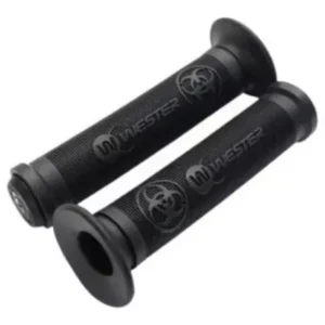 Par Manopla Luvinha Bike MTB Wester Pro W Com Ponteira Cor Preto