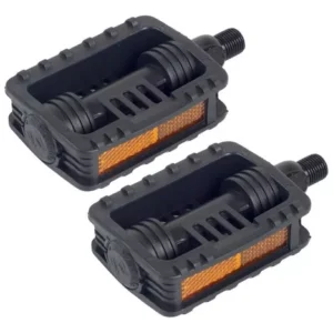 Par Pedal Infantil 1/2 Rosca Fina Sueco Plastico METALCICLO Mirim com Refletor