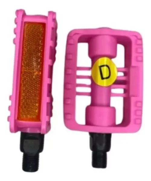 Par Pedal Infantil 1/2 Rosca Fina Sueco Plastico METALCICLO Mirim com Refletor - Imagem 2