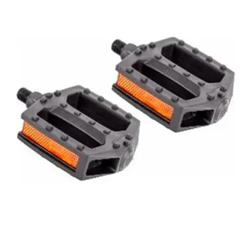 Par Pedal Metalciclo de Nylon Plataforma Freestyle PP 9/16 s/esf Inglês Para Pedivela