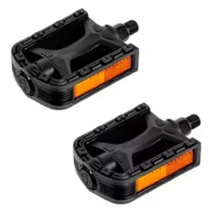 Par Pedal MTB Nylon Metalciclo Bicolor Export 9/16 Inglês Para Pedivela