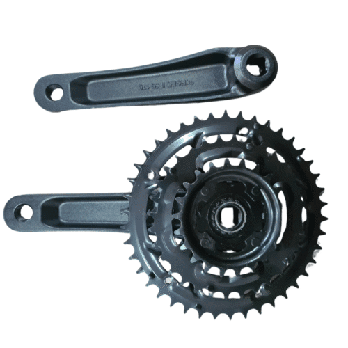 Pedivela Engrenagem Tripla Preto LOTUS 22x32x42D P/ Bike com Marcha Bicicleta MTB - Imagem 2
