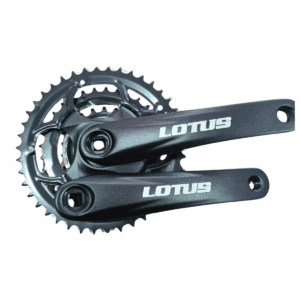 Pedivela Engrenagem Tripla Preto LOTUS 22x32x42D P/ Bike com Marcha Bicicleta MTB