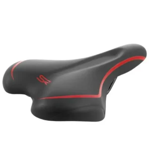 Selim MTB Premium SELLE ROYAL Preto com Vermelho Com Carrinho