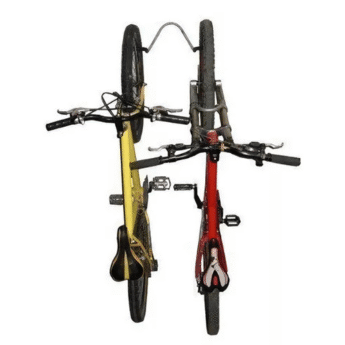 Suporte Vertical Parede 2 Bicicletas Altmayer AL-70 Bike Organizador Cinza - Imagem 3