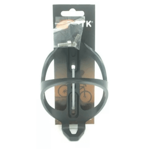 Suporte Garrafa Bike MTB PTK Nylon Preto Caramanhola c/ Parafuso - Imagem 3