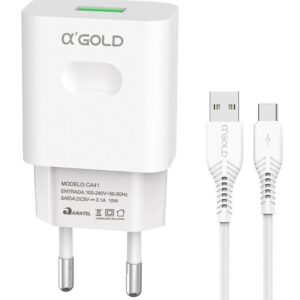 Carregador Tipo C A'Gold Gold 3.1A 15W CA41-3