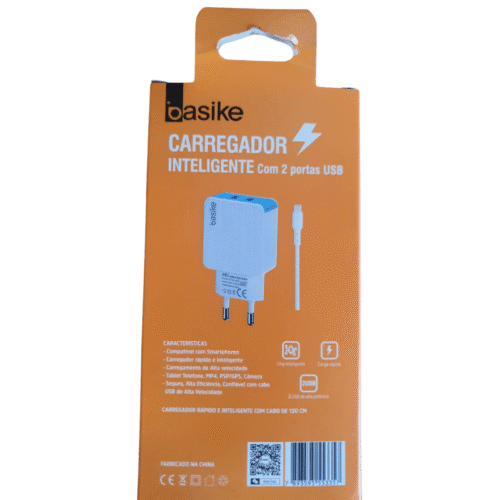 Carregador Micro USB BASIKE CAR-9010/MICRO-USB 4.8A Carregador Inteligente CABO 1,20m - Imagem 2