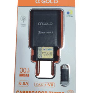 Carregador Micro USB TURBO CA27-1/V8 KIT CARREGADOR 30W 6.0A