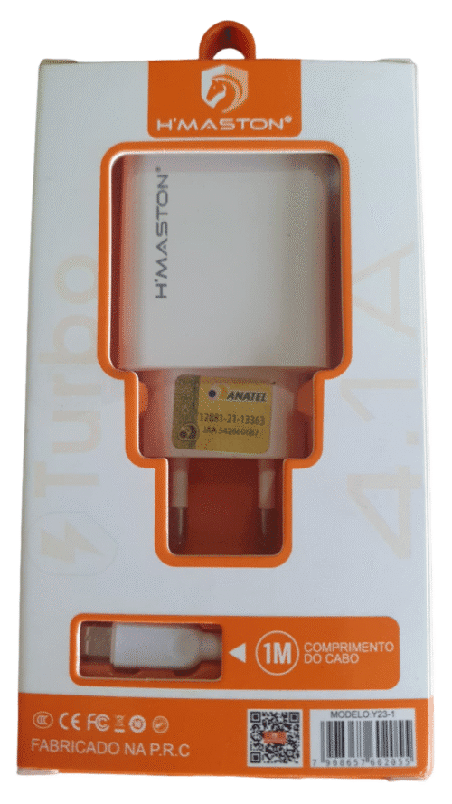 Carregador Micro USB H'maston Y23-1/MICRO-USB - 4.1A, CABO 1M, TURBO - Imagem 2