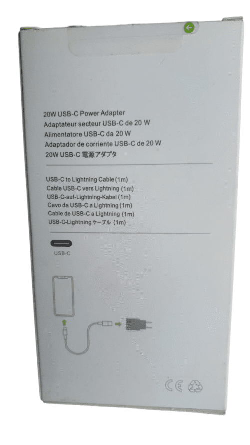 Carregador iPhone Rápido 20W - Conexão Lightning - Compatível com Iphone 7,8,9,X,11,12,13,14 - Imagem 4