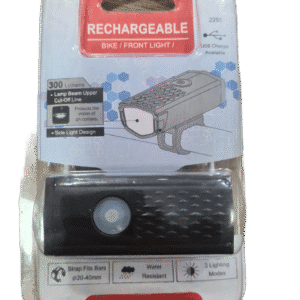 Farol Bicicleta Dianteiro 300 Lúmens LED Recarregável USB Potente Segurança