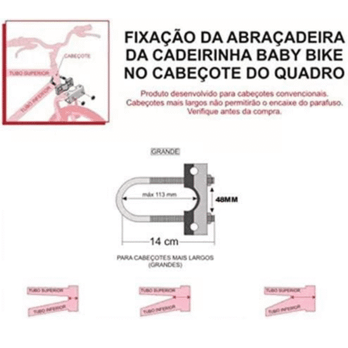 Cadeirinha Bicicleta Infantil Dianteira Kalf Baby Bike Kf 400 Preta 15kg - Imagem 4