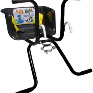 Cadeirinha Bicicleta Infantil Dianteira Peixinho Stilo Preta 15kg