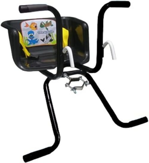 Cadeirinha Bicicleta Infantil Dianteira Peixinho Stilo Preta 15kg