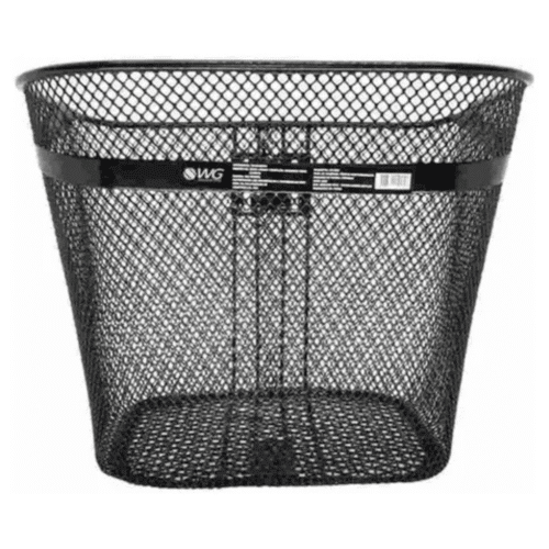 Cesta Bicicleta Arame Grande WG SPORTS 39x30x29cm C/ Cinto - Imagem 2