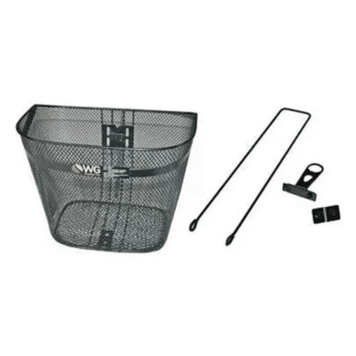 Cesta Bicicleta Arame Grande WG SPORTS 39x30x29cm C/ Cinto - Imagem 3