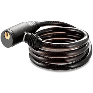 Cadeado Bicicleta Espiral COMANDER Chave 6mmx100cm C/Suporte